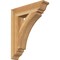 Ekena Millwork Thorton Traditional Rough Sawn Bracket, Western Red Cedar, 4"W x 18"D x 22"H BKT04X18X22THR01RWR - alternate 1